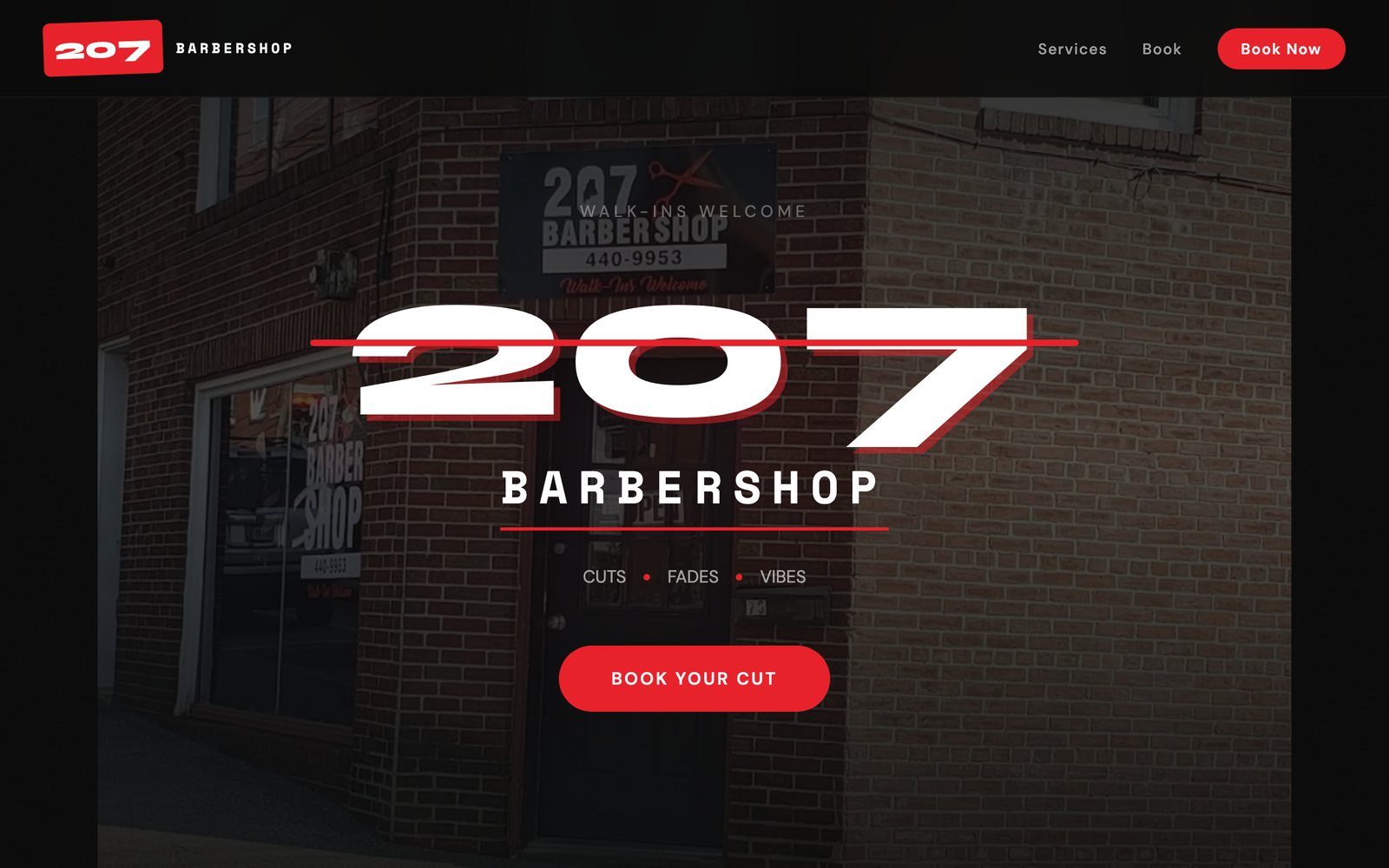 207 Barbershop website