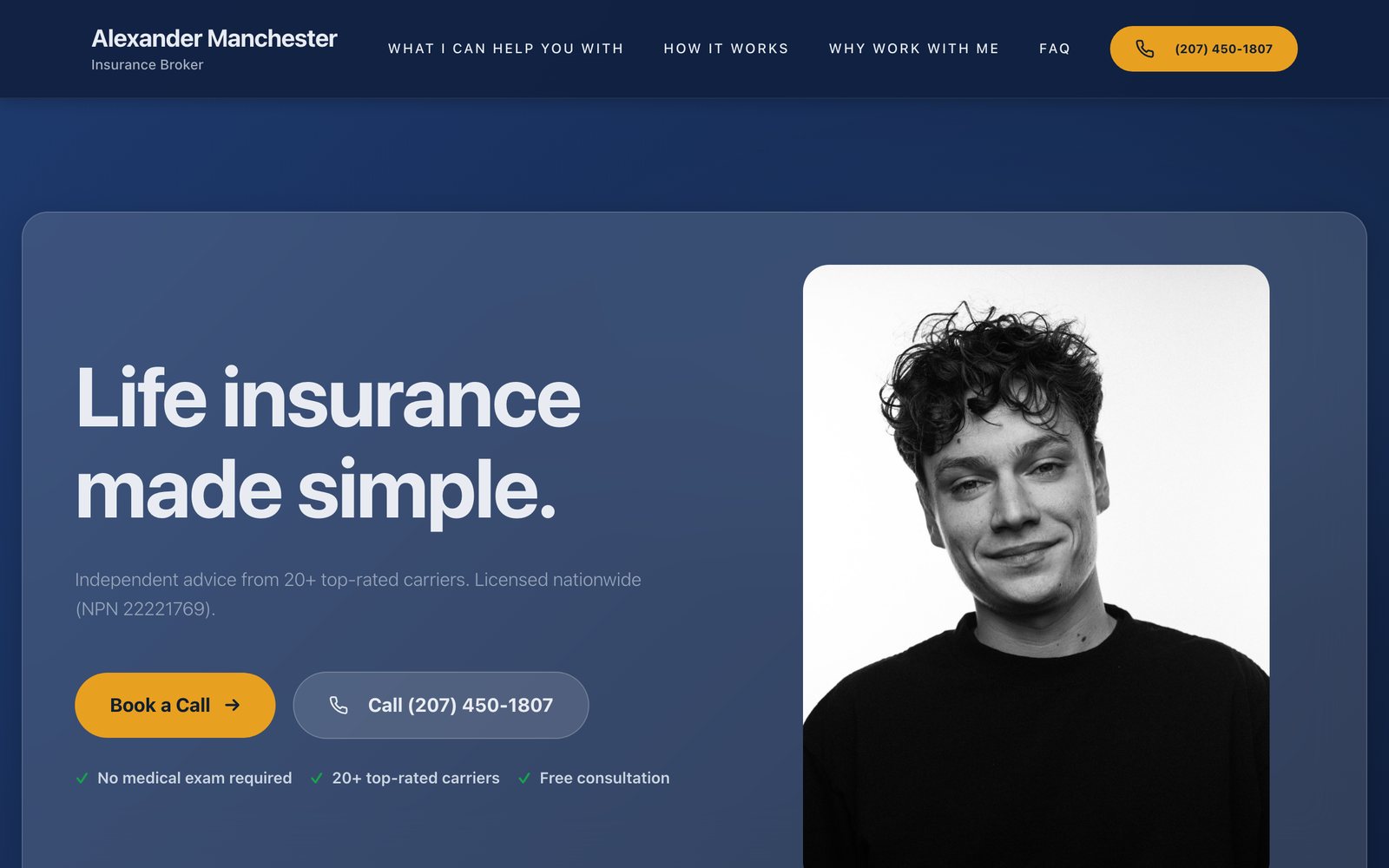 Manchester Life Solutions website